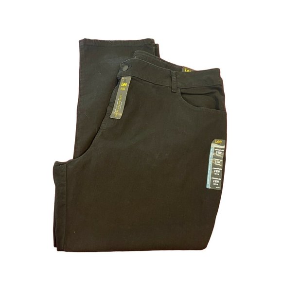 Lee Denim - NWT LEE Jeans 24W 24WP Relaxed Fit Straight Leg Black